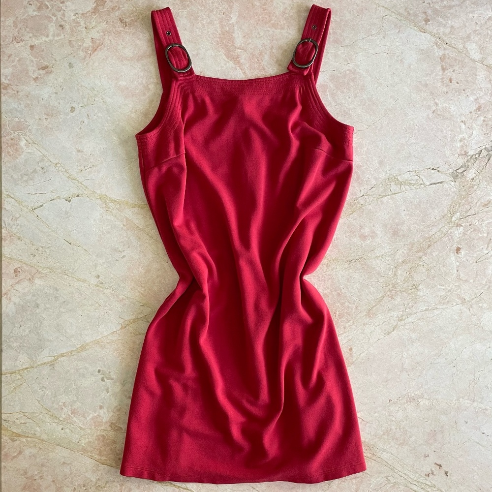 Worth New York Y2k Buckle Strap Dress | Mini dress